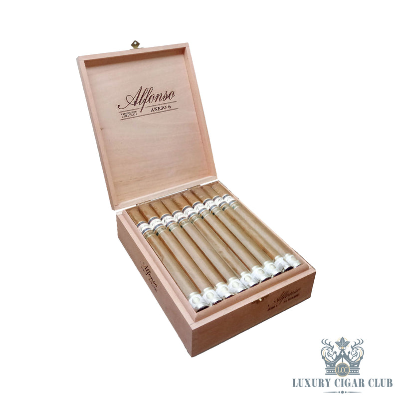 Buy Alfonso Produccion Limitada Anejo No 6 Box of 25 Rustic Cigars Online