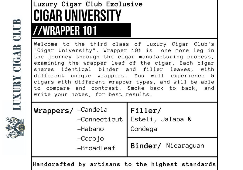 Luxury Cigar Club Cigar University Wrapper 101