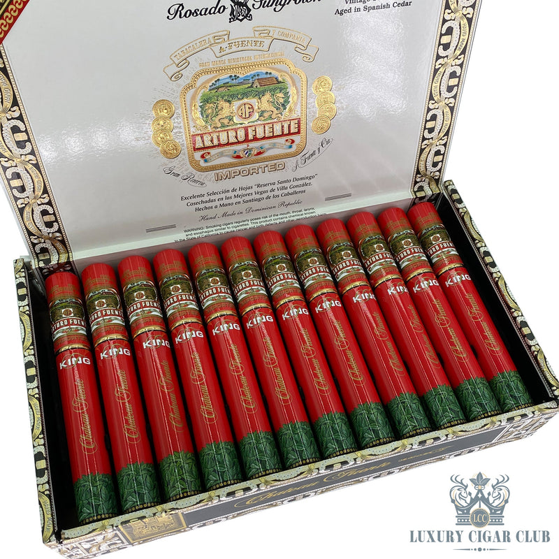 Arturo Fuente Chateau Fuente King T Rosado Sun Grown Tubo - Luxury Cigar Club
