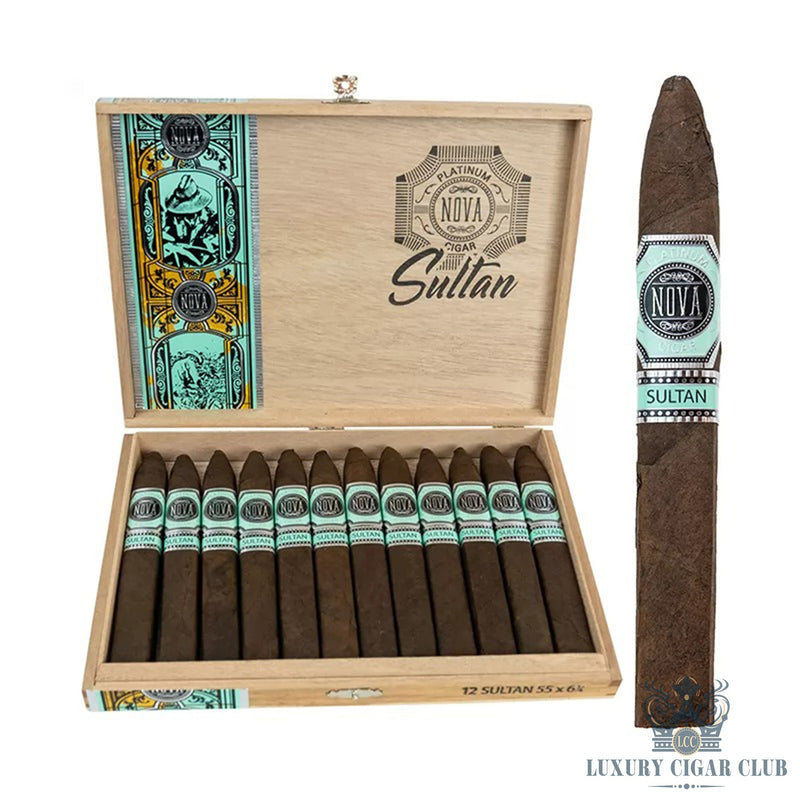 Platinum Nova Sultan Box Pressed Torpedo - Luxury Cigar Club